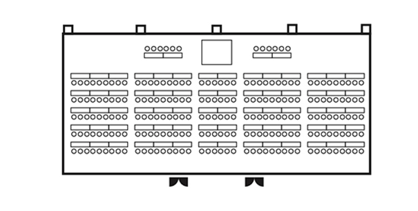 Classroom Style 210 persons