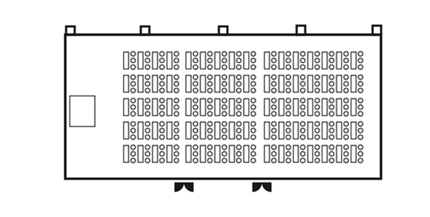 Classroom Style 240 persons