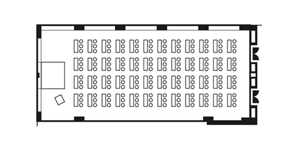 Theater Style 144 persons