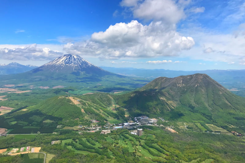 ヘリコプター遊覧飛行 北海道 ルスツリゾート