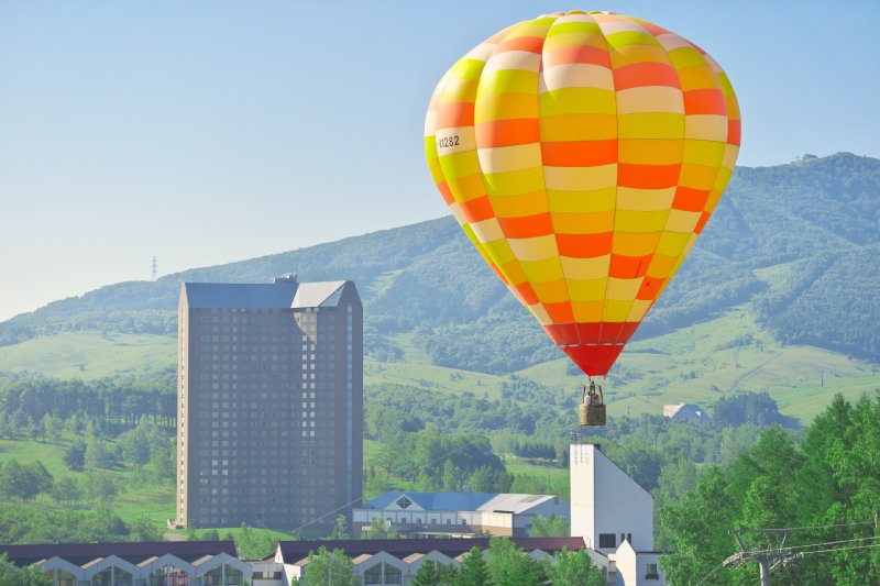 Hot Air Balloons, Japan Snow