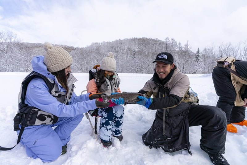 Ice Fishing - Rusutsu Resort Hokkaido Japan