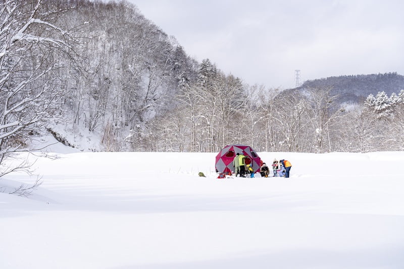 Ice Fishing - Rusutsu Resort Hokkaido Japan