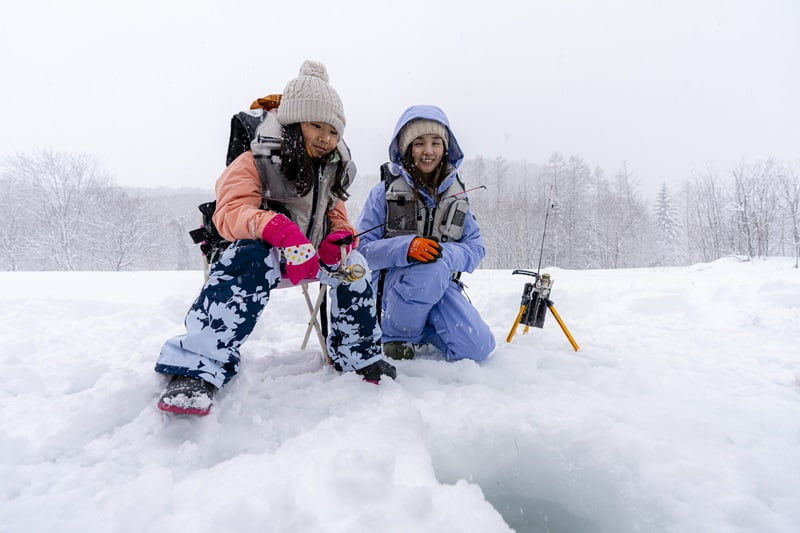 Ice Fishing - Rusutsu Resort Hokkaido Japan