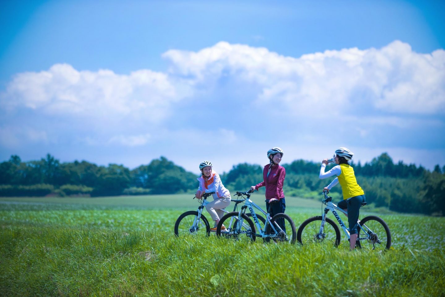 teal mountain bike helmet