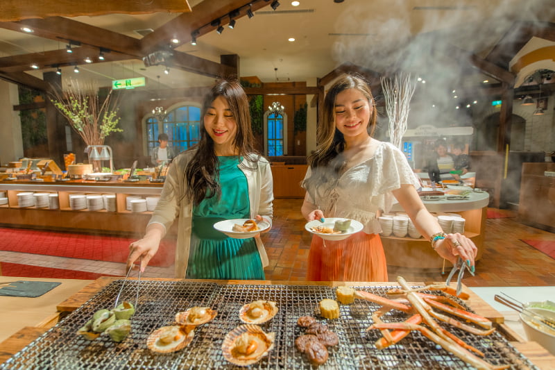 焼きたてが食べられる、Chef's Kitchen コーナー 