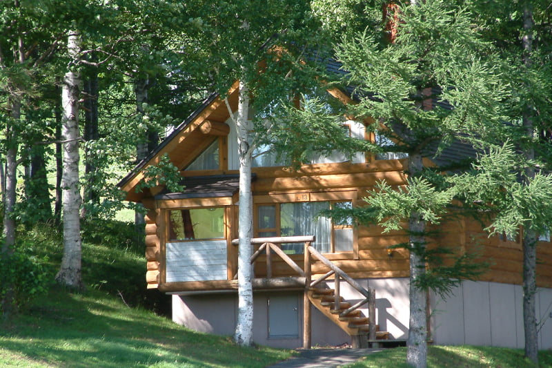 A log house, perched up on the slope. Have an extraordinary stay in a room with a cozy fireplace