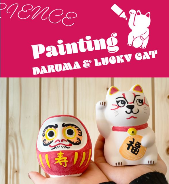 Calligraphy, Daruma & Lucky Cat Painting Experience
