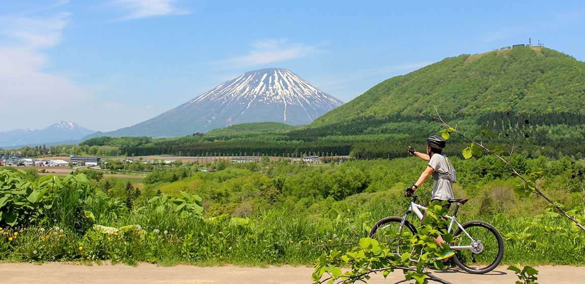 自然のなかマウンテンバイクサイクリングを体験しませんか ルスツリゾート