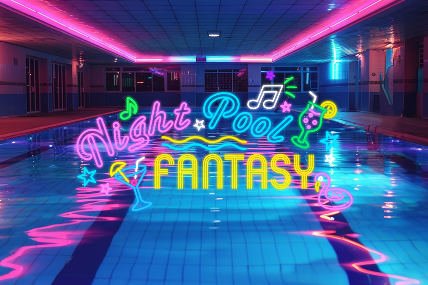 Night Pool Fantasy