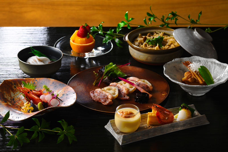 Savor the kaiseki cuisine for dinner. There's a set meal for kids too, so the restaurant is perfect for the whole family
