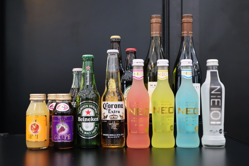 Approximately 20 Drink Options, from Beer to Local Grape Juice