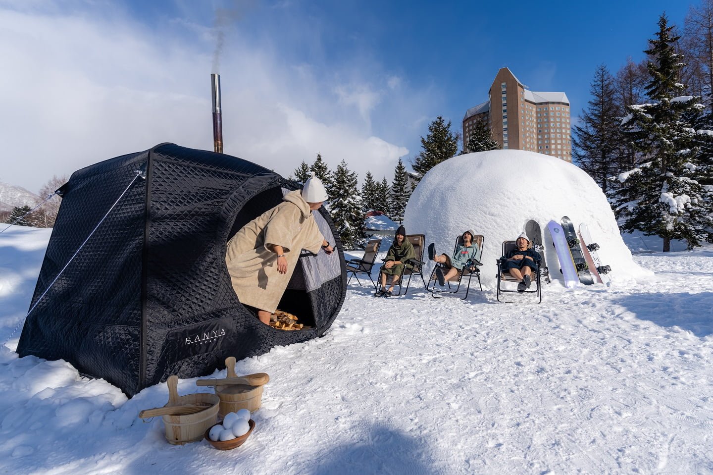 雪地帐篷桑拿＆雪屋户外空气浴