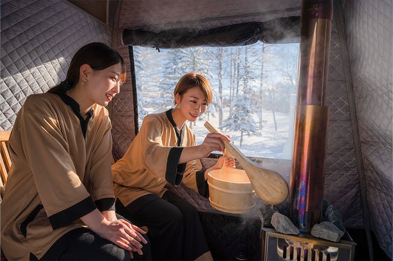 雪中テントサウナ＆かまくら外気浴